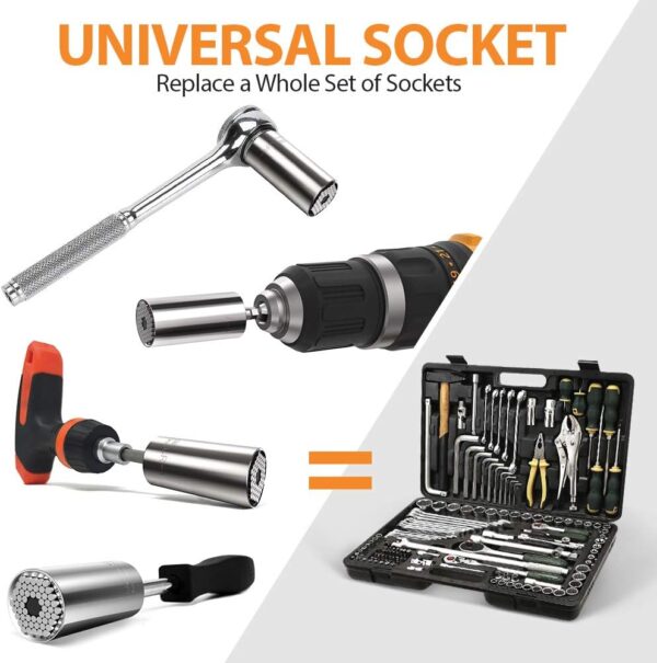 Socket Set with Power Drill Adapter(7-19 MM) - Image 3