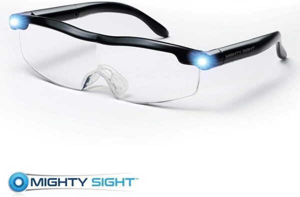 Ontel Mighty Sight LED Magnifying Eyewear, Black, Pack of 2 - Image 3