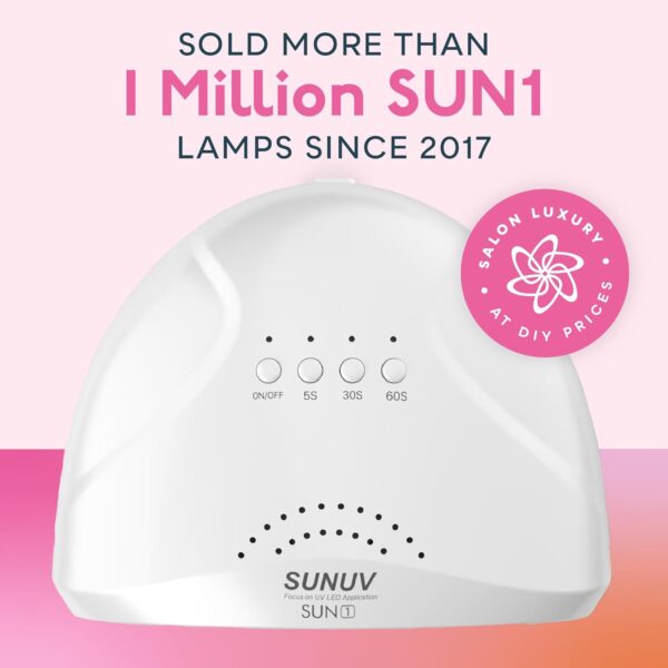 UV LED Nail Lamp, SUNUV Gel Nail Light for Nail Polish - Image 2