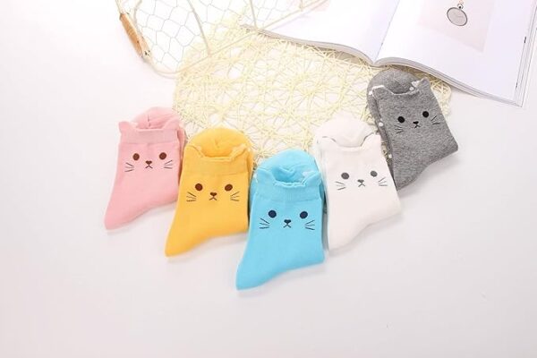 Jeasona Women's Cat Socks - Image 3