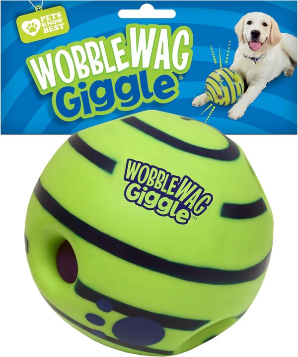 Wobble Wag Giggle Ball, Interactive Dog Toy, Fun Giggle