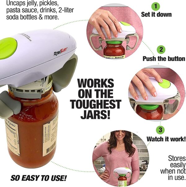 Robotwist Jar Opener, Automatic Jar Opener - Image 2