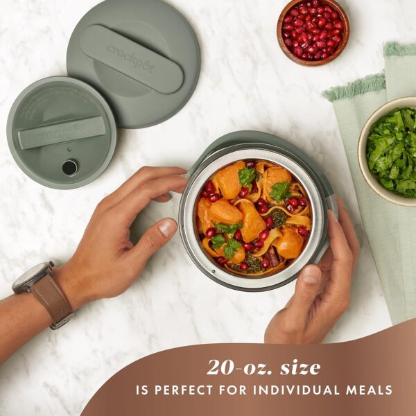 Crock-Pot Portable Electric Lunch Box, 20-Ounce Food Warmer - Image 2
