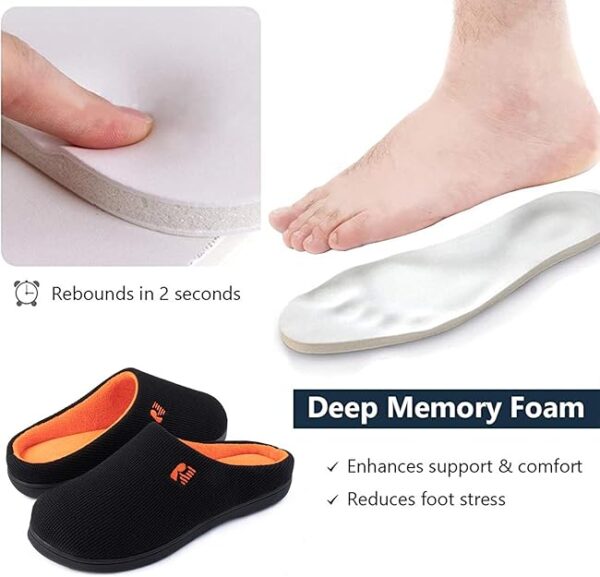 RockDove Men's Original Two-Tone Memory Foam Slipper - Image 3