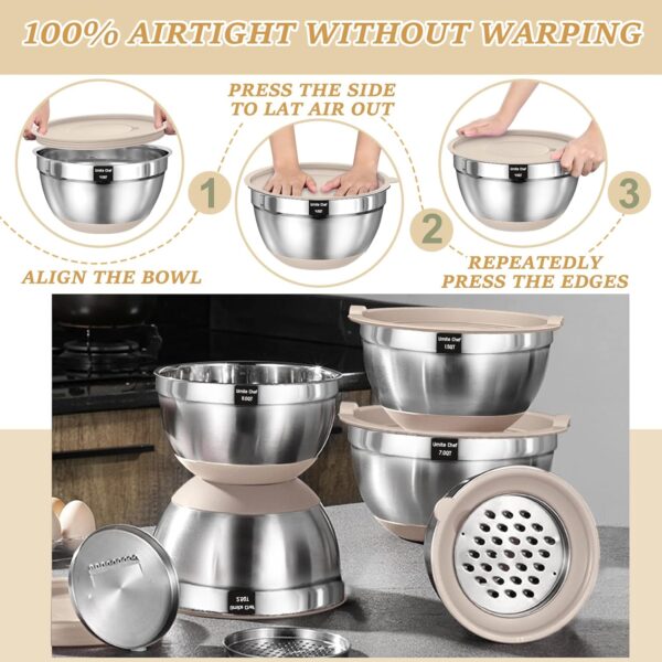 Mixing Bowls with Airtight Lids Set - Image 3
