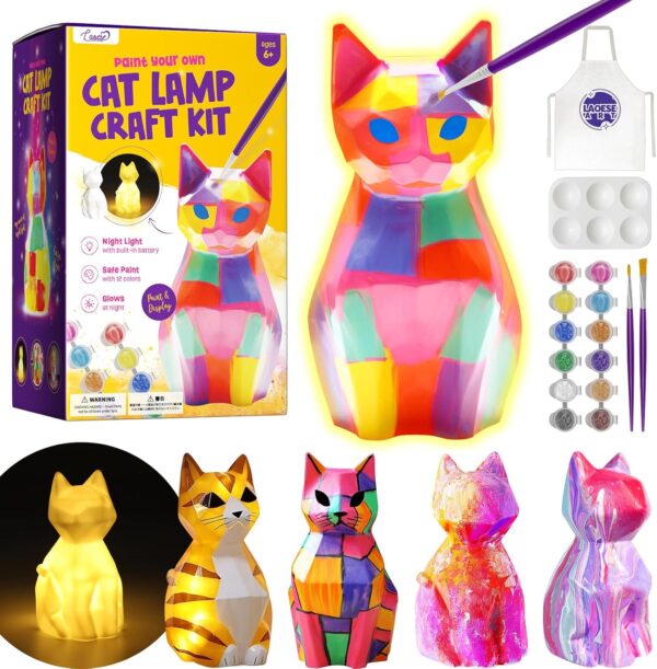 Paint Your Own Cat Lamp Kit