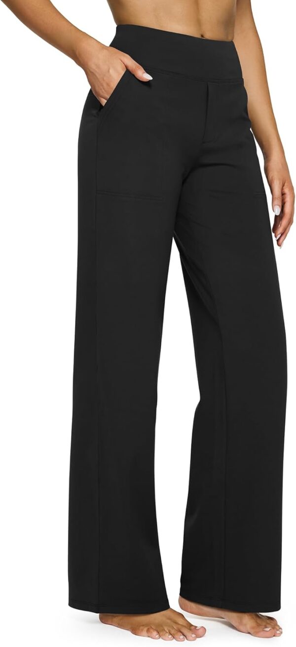 G4Free Yoga Pants Women Wide Leg Pants with Pockets
